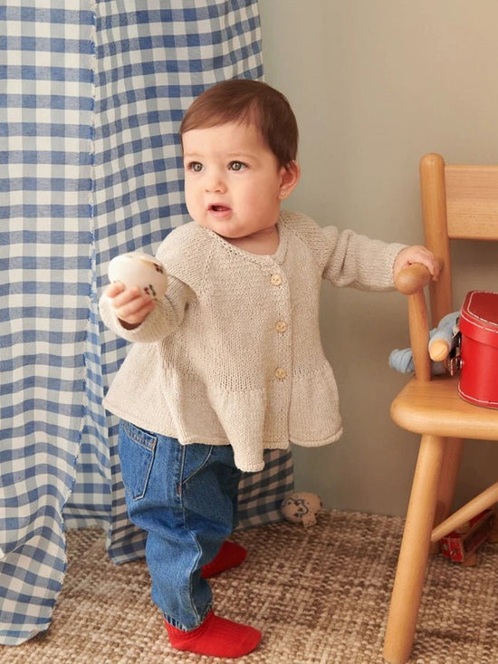 2407 - 7 - Dina peplum cardigan baby - Butik Maglia