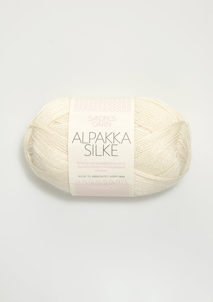 Alpakka Silke - 1002 Vit