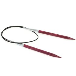 Rundsticka trä 60 cm/6.5 mm - enfärgad röd