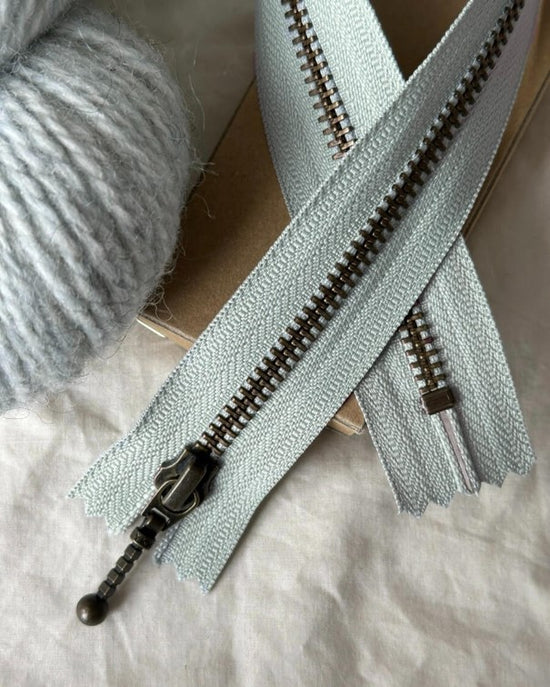 PetiteKnit Blixtlås 35 cm - Havsskum