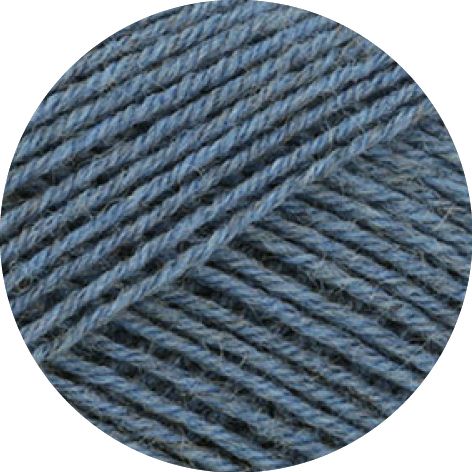 Landlust die Sockenwolle 50g Mél. - 604 Jeansblå melerad
