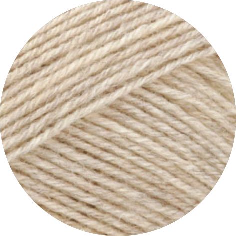 Landlust die Sockenwolle 50g Mél. - 608 Natur melerad