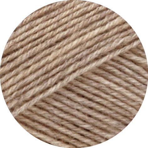 Landlust die Sockenwolle 50g Mél. - 609 Sand melerad