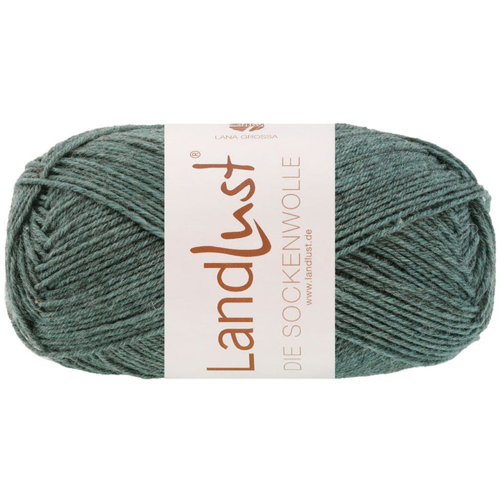 Landlust die Sockenwolle 50g Mél. - 611 Jade melerad