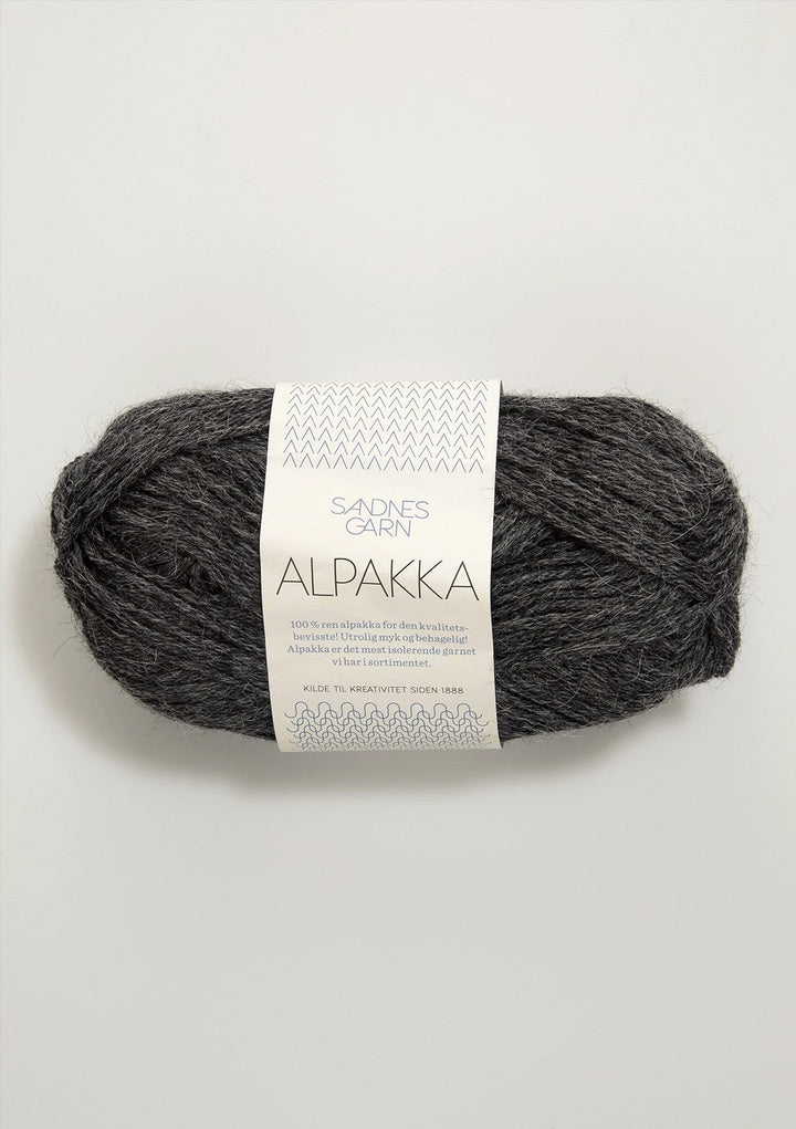 Alpakka - 1053 Mörkgrå melerad - Butik Maglia