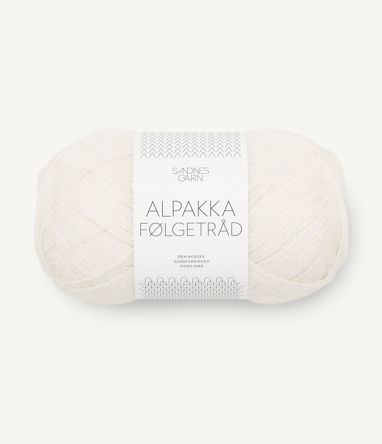 Alpakka Fölgetråd - 1002 Vit - Butik Maglia