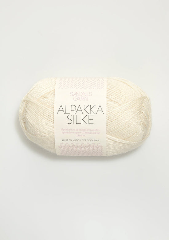 Alpakka Silke - 1002 Vit - Butik Maglia