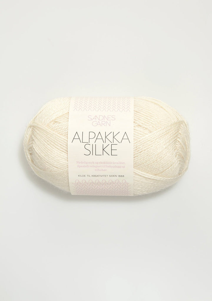 Alpakka Silke - 1002 Vit - Butik Maglia