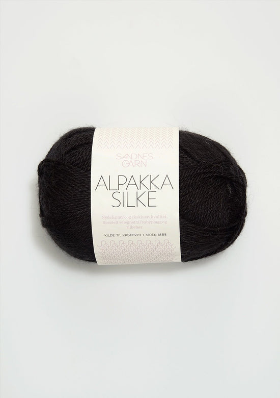 Alpakka Silke - 1099 Svart - Butik Maglia