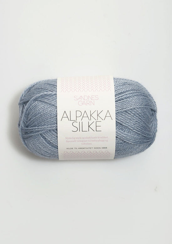 Alpakka Silke - 6041 Dovt blå - Butik Maglia
