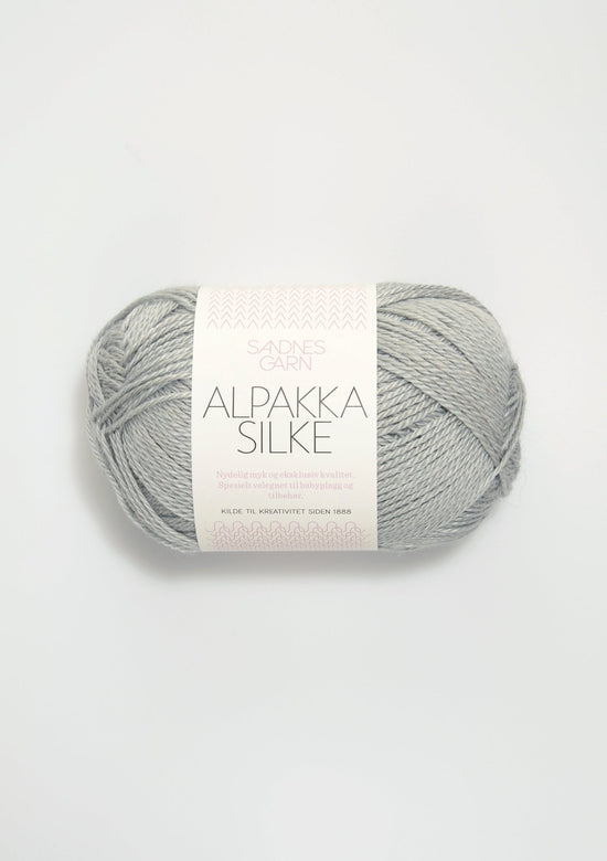 Alpakka Silke - 7521 Ljus gråblå - Butik Maglia