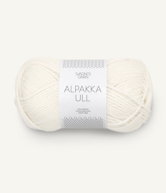 Alpakka Ull - 1002 Vit - Butik Maglia