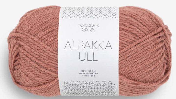 Alpakka Ull - 3553 Dimmigt plommonrosa - UTGÅTT - Butik Maglia