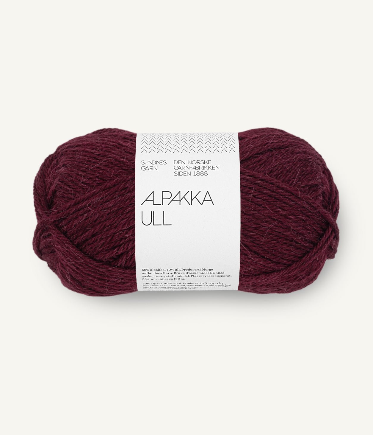 Alpakka Ull - 4372 Burgundy - Butik Maglia