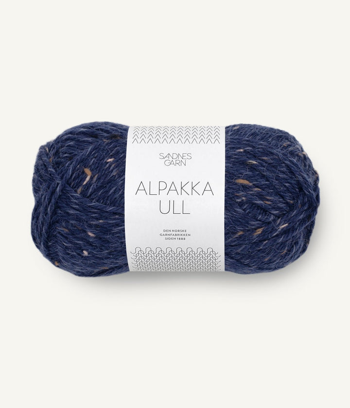 Alpakka Ull - 5585 Marinblå Tweed - Butik Maglia