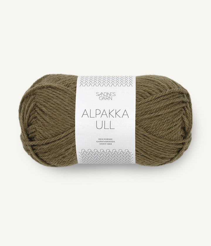 Alpakka Ull - 9873 Dark Olive - Butik Maglia