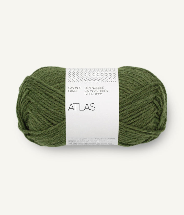 Atlas - 9072 Mörk grönmelerad - Butik Maglia