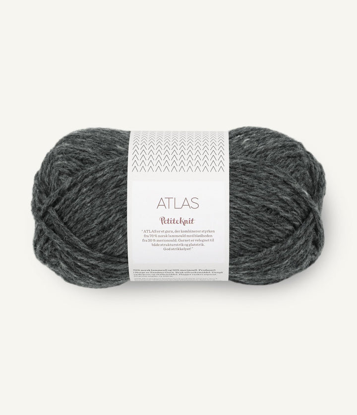 Atlas PetiteKnit - 1070 Charcoal Melange - Butik Maglia