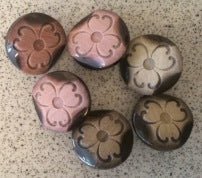 Blomma rosa plast - 18 mm - Butik Maglia