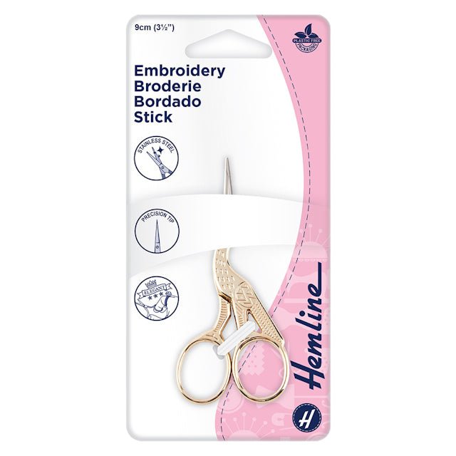 Brodersax Stork - 9 cm - Butik Maglia