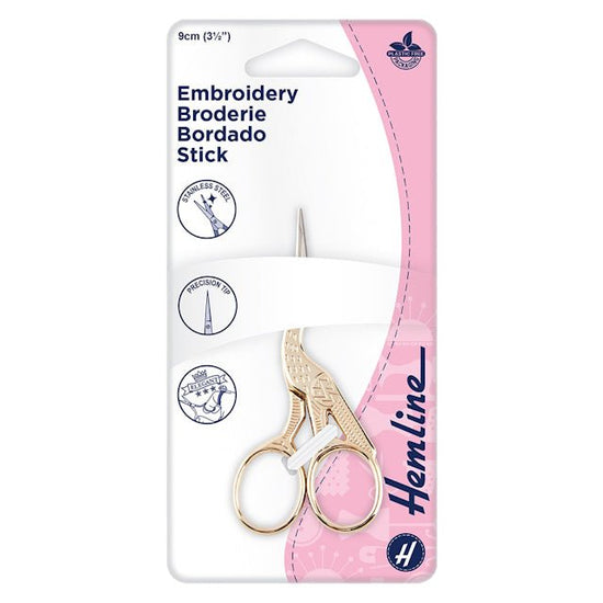 Brodersax Stork - 9 cm - Butik Maglia
