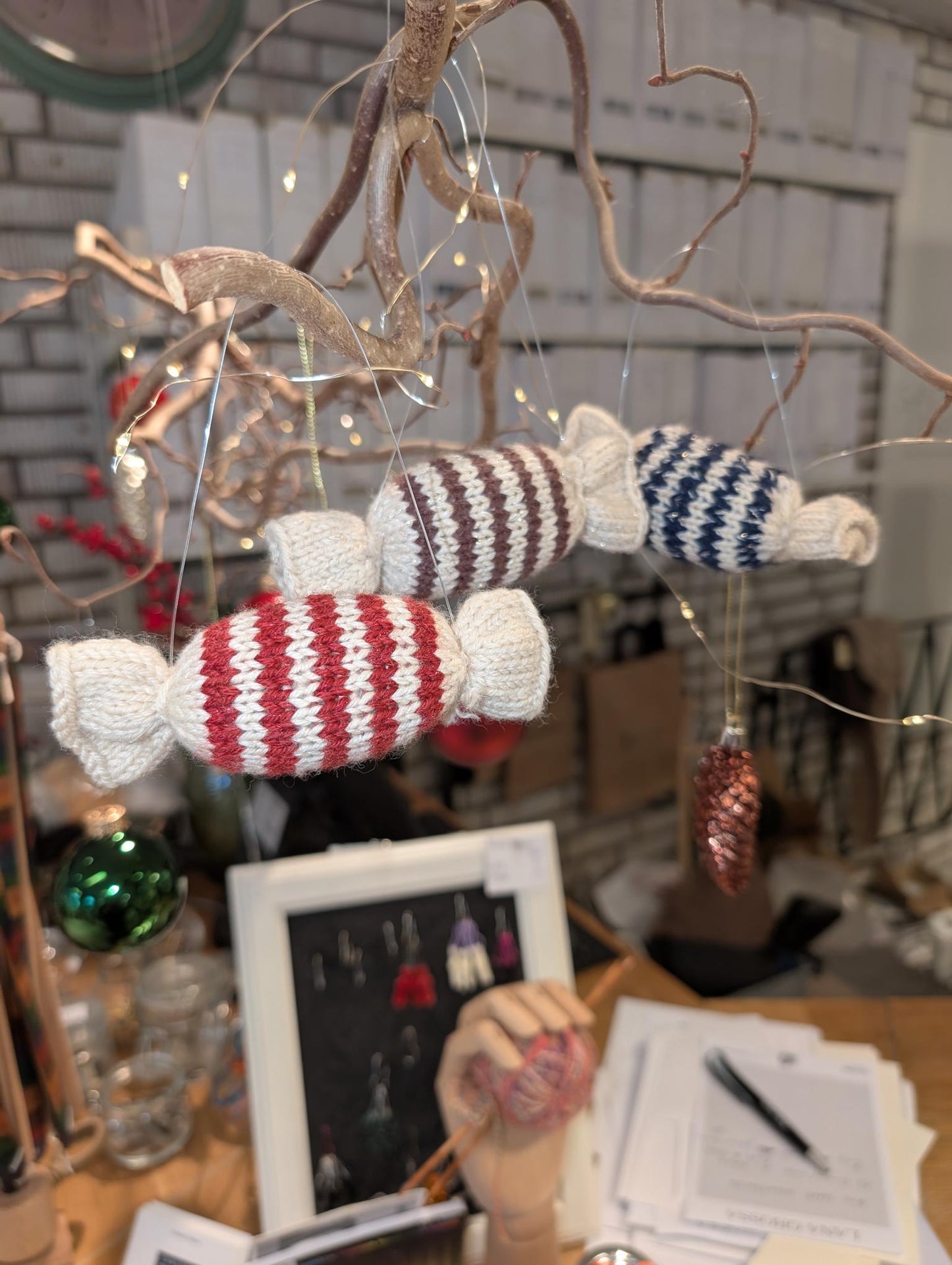 Christmas Caramel - brun, grön, blå - Butik Maglia