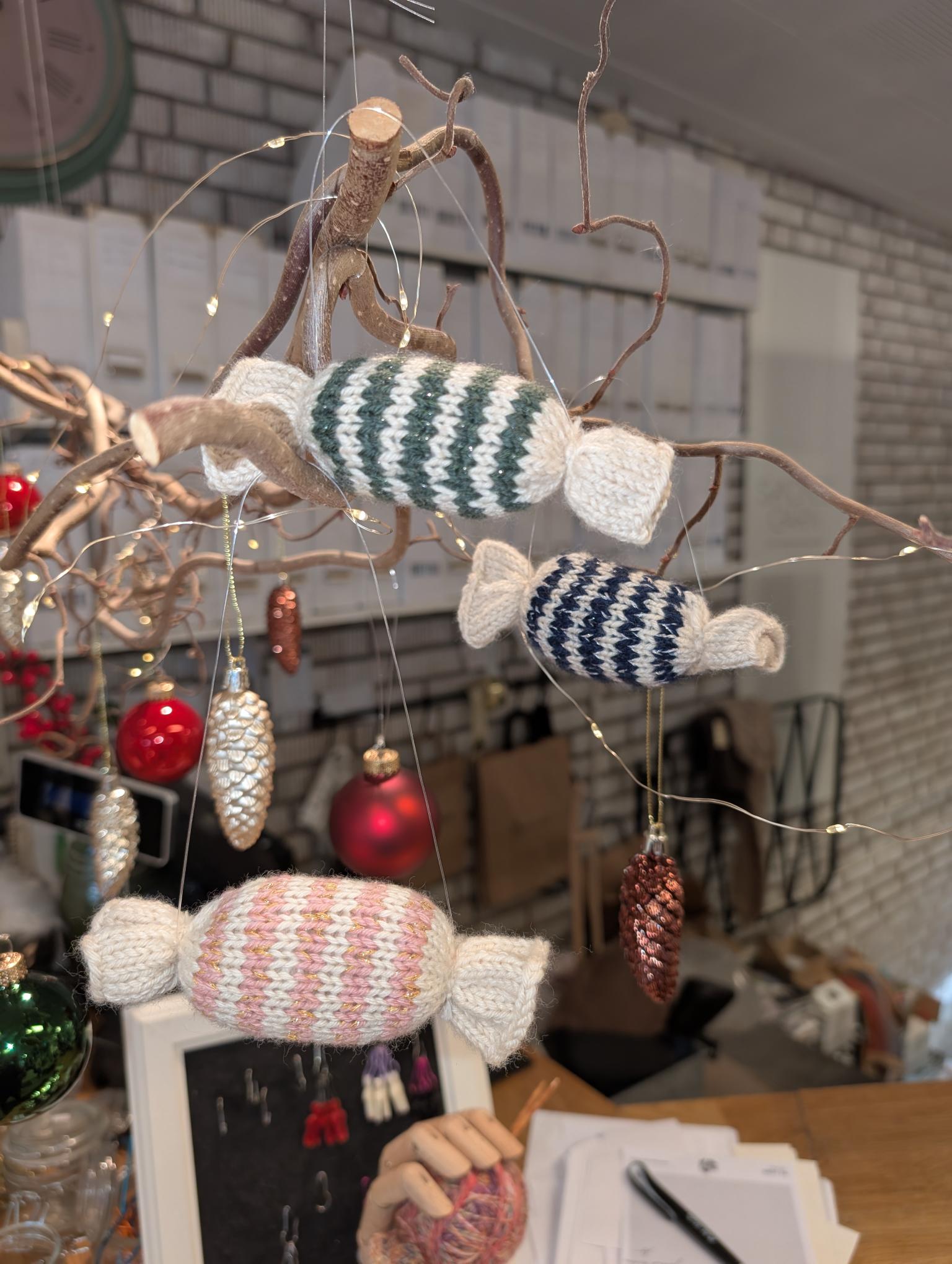 Christmas Caramel - brun, grön, blå - Butik Maglia