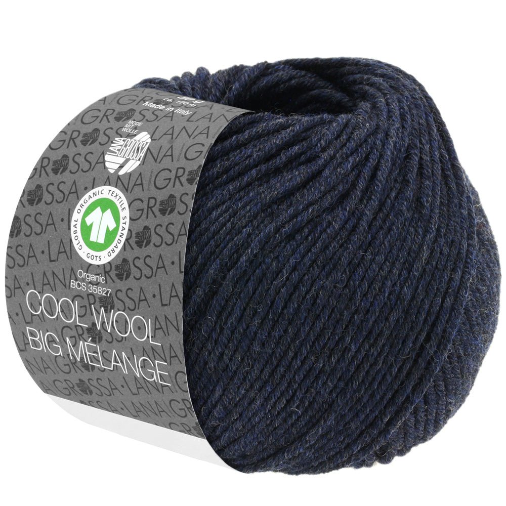 Cool Wool Big Melange GOTS - 207 Midnattsblå melerad - UTGÅTT - Butik Maglia