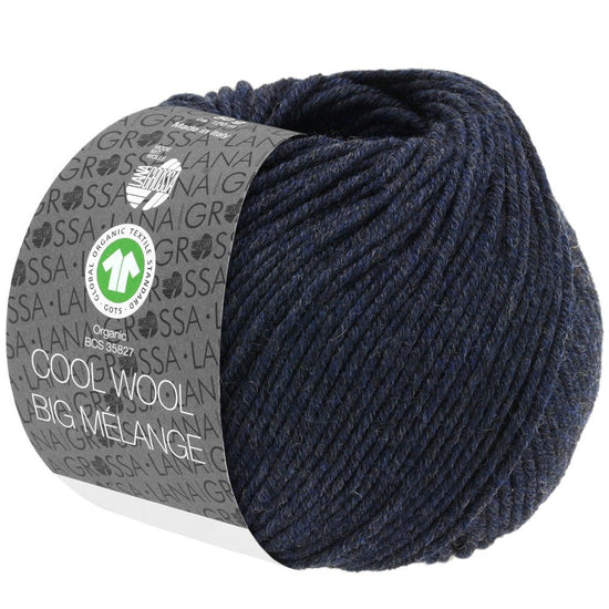 Cool Wool Big Melange GOTS - 207 Midnattsblå melerad - UTGÅTT - Butik Maglia