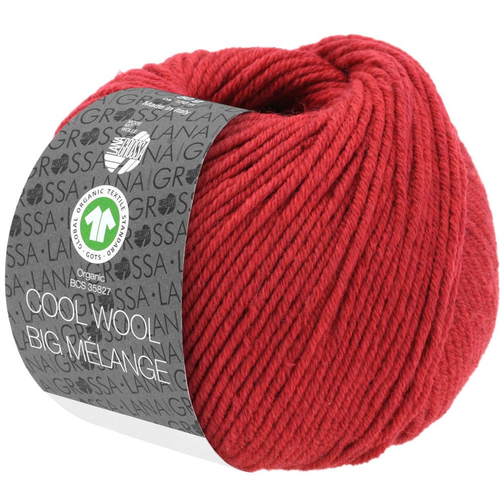 Cool Wool Big Melange GOTS - 215 Röd melerad - UTGÅTT - Butik Maglia