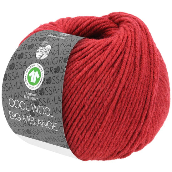 Cool Wool Big Melange GOTS - 215 Röd melerad - UTGÅTT - Butik Maglia
