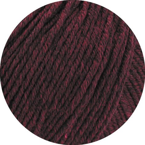 Cool Wool Big Melange GOTS - 219 Mörkröd/Svartröd melerad - UTGÅTT - Butik Maglia
