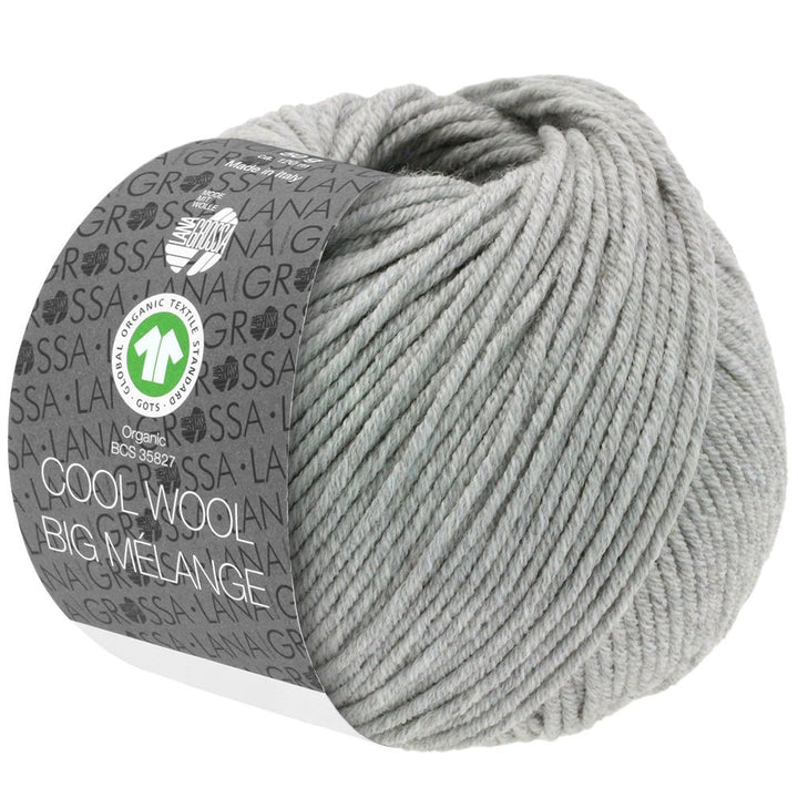 Cool Wool Big Melange GOTS - 222 Ljusgrå melerad - UTGÅTT - Butik Maglia