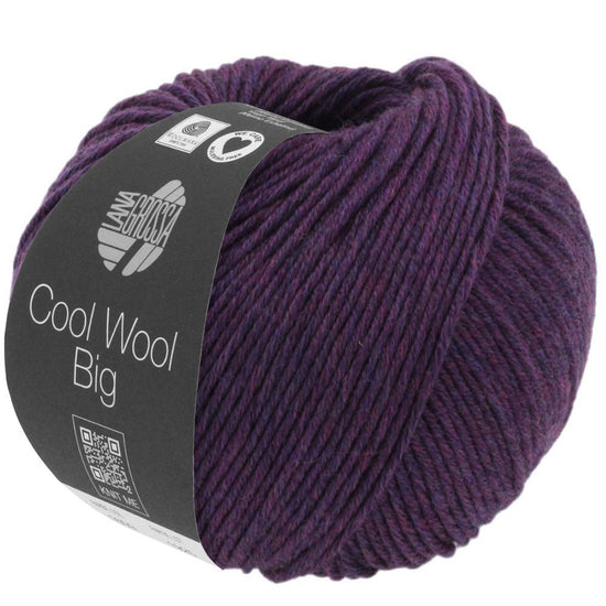 Cool Wool Big Melange (We Care) - 1604 Mörkviolett melerad - Butik Maglia