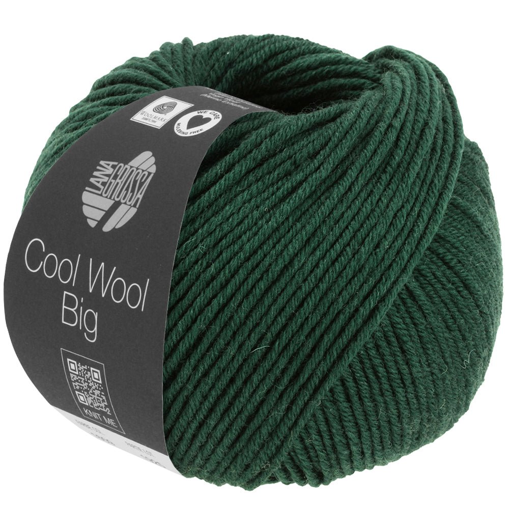 Cool Wool Big Melange (We Care) - 1625 Mörkgrön melerad - Butik Maglia