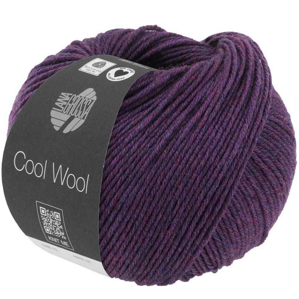 Cool Wool Melange (We Care) - 1403 Mörkviolett melerad - Butik Maglia