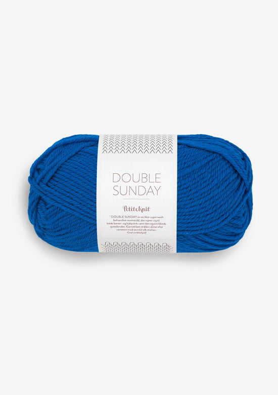 Double Sunday PetiteKnit - 6046 Electric Blue - Butik Maglia