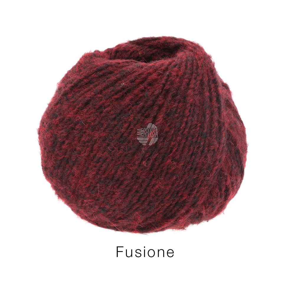 Fusione - Mörkröd/Antrasit melerad REA - Butik Maglia