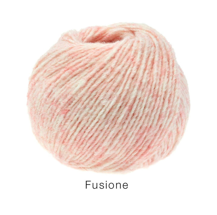 Fusione - Rosa/Råvit melerad REA - Butik Maglia