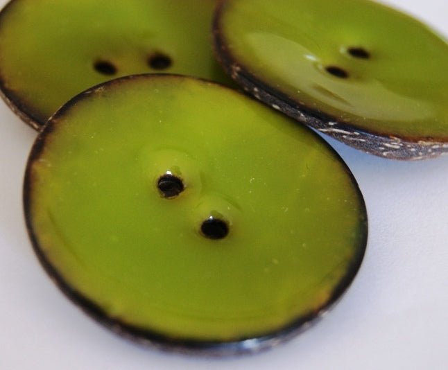 Giganten Grön lackerad kokos - 50 mm - Butik Maglia