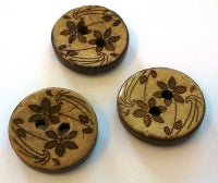 Kokosknapp Blomstergirlang - 15 mm - Butik Maglia