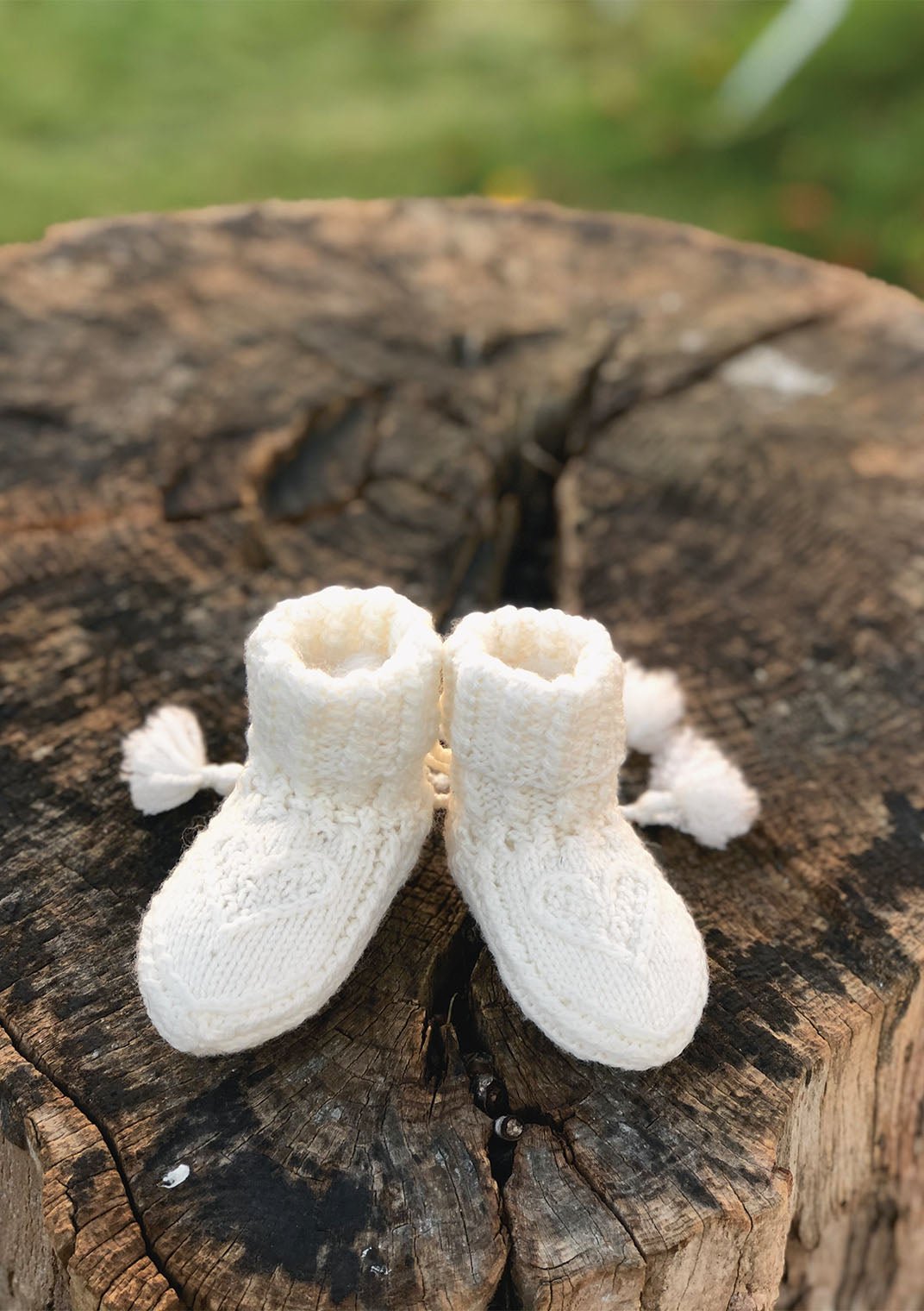 KongleBySigrun - Hjerte babysokker - Butik Maglia