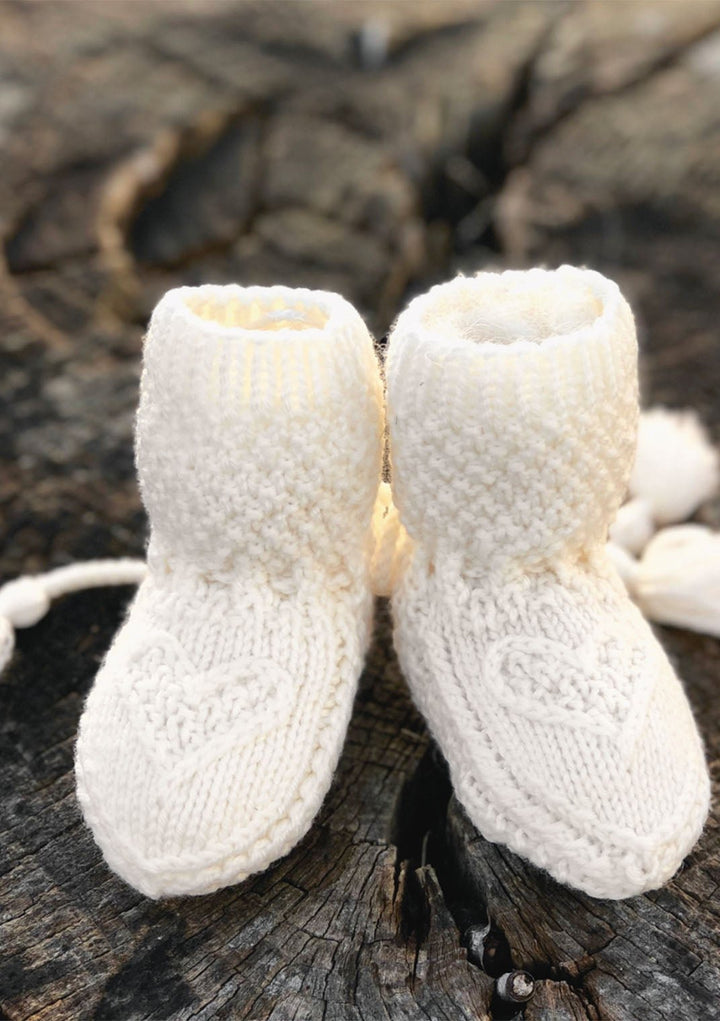 KongleBySigrun - Hjerte babysokker - Butik Maglia