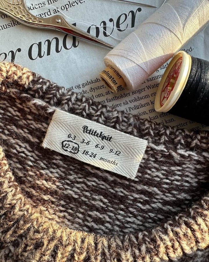 Label with baby sizes - Butik Maglia