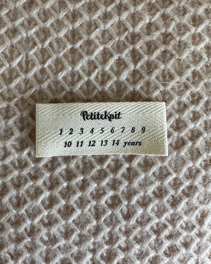 Label with children's sizes - Butik Maglia