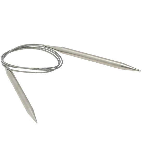 Circular needle stainless steel 100 cm/8.0 mm
