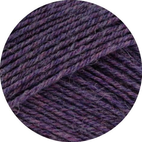 Landlust die Sockenwolle 50g Mél. - 601 Mörklila melerad - Butik Maglia