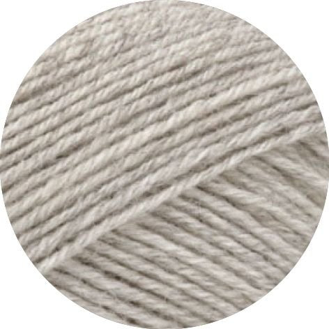 Landlust die Sockenwolle 50g Mél. - 607 Ljusgrå melerad - Butik Maglia