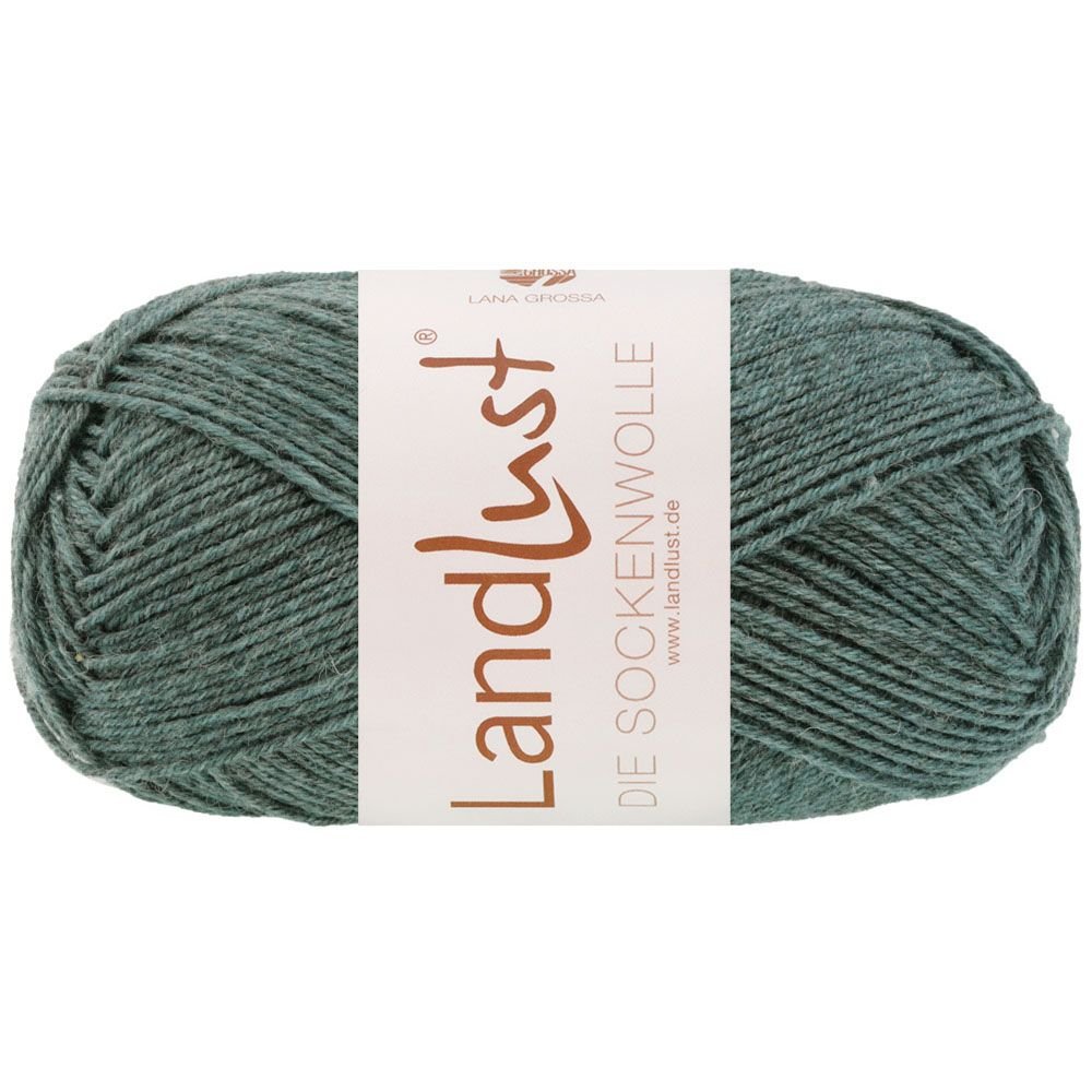 Landlust die Sockenwolle 50g Mél. - 611 Jade melerad - Butik Maglia
