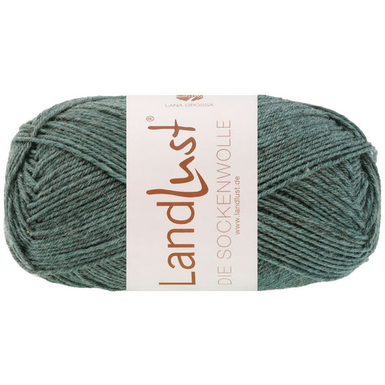 Landlust die Sockenwolle 50g Mél. - 611 Jade melerad - Butik Maglia